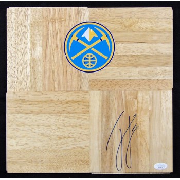 Ty Lawson Denver Nuggets Signed 12x12 Floorboard JSA Authenticated