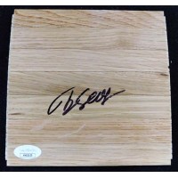 T.J. Leaf Indiana Pacers Signed 6x6 Floorboard JSA Authenticated