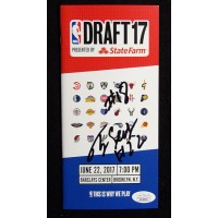 TJ Leaf Signed NBA Draft 2017 Program JSA Authenticated