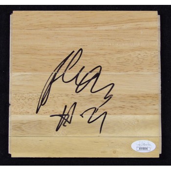 Alex Len Phoenix Suns Signed 6x6 Floorboard JSA Authenticated