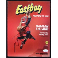 Damian Lillard Portland Trail Blazers Signed Eastbay Magazine JSA Authenticated