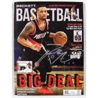 Damian Lillard Portland Trail Blazers Signed Beckett 2017 Magazine JSA Authentic