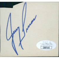 Jerry Lucas New York Knicks Signed 2.5x3 Cut Index Card JSA Authenticated