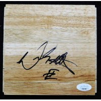 Wesley Matthews Los Angeles Lakers Signed 6x6 Floorboard JSA Authenticated