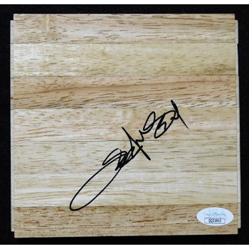 Jelani McCoy Seattle SuperSonics Signed 6x6 Floorboard JSA Authenticated