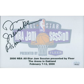 Don Meineke Signed 5x8 2000 NBA All-Star Autograph Card JSA Authenticated