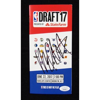 Malik Monk Signed NBA Draft 2017 Program JSA Authenticated