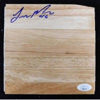 Luis Montero Portland Trail Blazers Signed 6x6 Floorboard JSA Authenticated