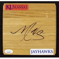 Markieff Morris Kansas Jayhawks Signed 6x6 Floorboard JSA Authenticated