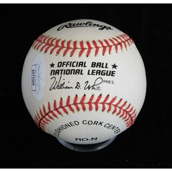 Alonzo Mourning Signed Official National League Baseball JSA Authenticated