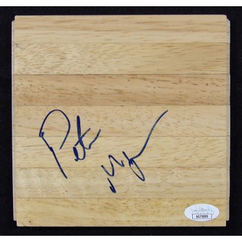 Pete Myers Chicago Bulls Signed 6x6 Floorboard JSA Authenticated