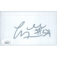 Lee Nailon Charlotte Hornets Signed 3x5 Index Card JSA Authenticated