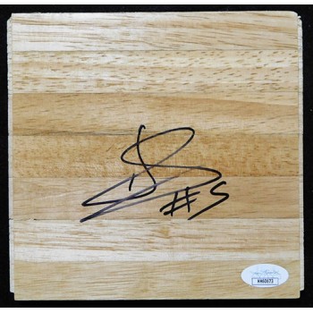 Andres Nocioni Chicago Bulls Signed 6x6 Floorboard JSA Authenticated