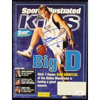 Dirk Nowitzki Signed Sports Illustrated Kids March 05 Magazine JSA Authenticated