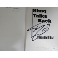 Shaquille O'Neal Signed Shaq Talks Back 1st Edition Hardcover Book JSA Authentic