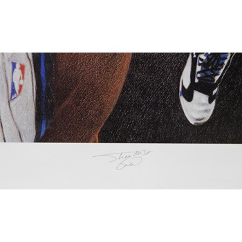 Shaquille O'Neal Orlando Magic Signed LE 27.5x30.5 Lithograph JSA Authenticated