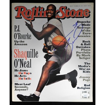 Shaquille O'Neal Orlando Magic Signed Rolling Stone Magazine JSA Authenticated