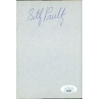 Billy Paultz New York Nets Signed 4x6 Cut Page JSA Authenticated Billy Paultz New York Nets Signed 4x6 Cut Page JSA Authenticated
