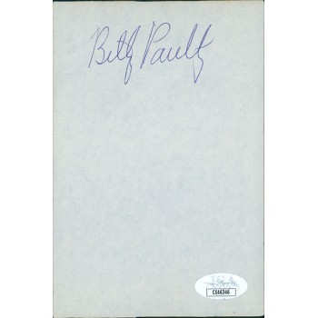 Billy Paultz New York Nets Signed 4x6 Cut Page JSA Authenticated Billy Paultz New York Nets Signed 4x6 Cut Page JSA Authenticated