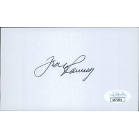 Frank Ramsey Boston Celtics Signed 3x5 Index Card JSA Authenticated