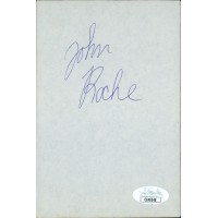 John Roche New York Nets Signed 4x6 Cut Page JSA Authenticated John Roche New York Nets Signed 4x6 Cut Page JSA Authenticated