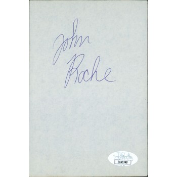 John Roche New York Nets Signed 4x6 Cut Page JSA Authenticated