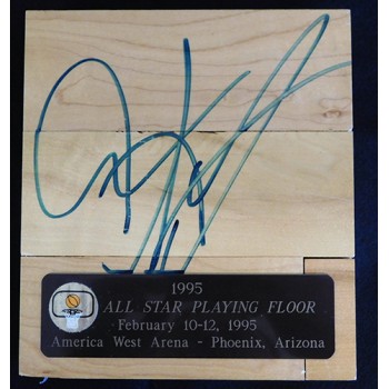 Dennis Rodman Signed Game Used America West Arena Floorboard JSA Authenticated