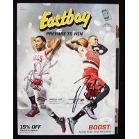 Derrick Rose And Damian Lillard Signed Eastbay Magazine JSA Authenticated