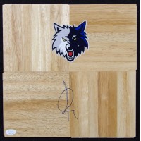 Ricky Rubio Minnesota Timberwolves Signed 12x12 Floorboard JSA Authenticated