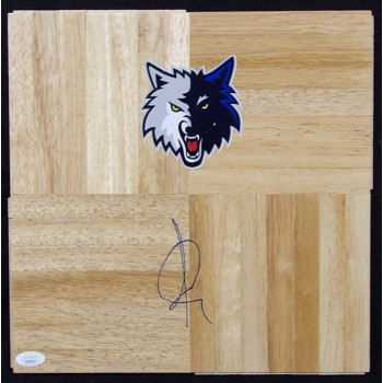 Ricky Rubio Minnesota Timberwolves Signed 12x12 Floorboard JSA Authenticated