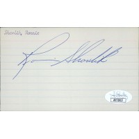 Ronnie Shavlik New York Knicks Signed 3x5 Index Card JSA Authenticated