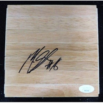 Marreese Speights Philadelphia 76ers Signed 6x6 Floorboard JSA Authenticated