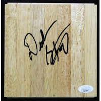 Derek Strong Orlando Magic Signed 6x6 Floorboard JSA Authenticated