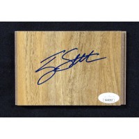 Terry Stotts Portland Trail Blazers Signed 3.5x5 Floorboard JSA Authenticated