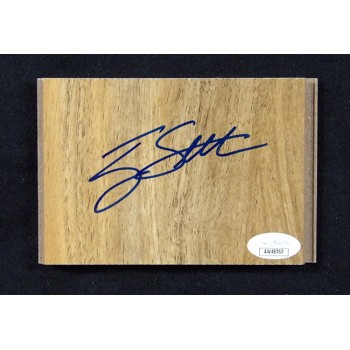 Terry Stotts Portland Trail Blazers Signed 3.5x5 Floorboard JSA Authenticated