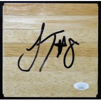 Jae'Sean Tate Houston Rockets Signed 6x6 Floorboard JSA Authenticated