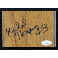 Mychal Thompson Los Angeles Lakers Signed 3.5x5 Floorboard JSA Authenticated