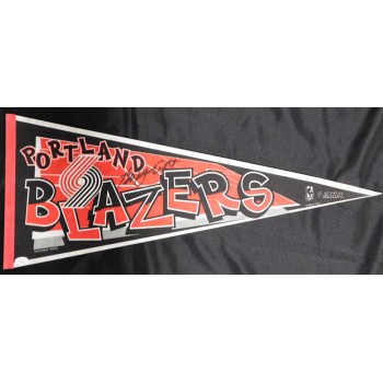 Gary Trent Portland Trail Blazers Signed Pennant JSA Authenticated