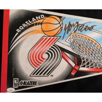 Gary Trent Portland Trail Blazers Signed Pennant JSA Authenticated