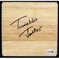 Jake Tsakalidis Memphis Grizzlies Signed 6x6 Floorboard JSA Authenticated
