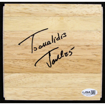 Jake Tsakalidis Memphis Grizzlies Signed 6x6 Floorboard JSA Authenticated