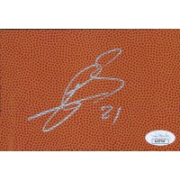 Ronny Turiaf Signed 4x6 Basketball Surface Card JSA Authenticated