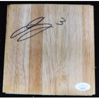 Jeremy Tyler New York Knicks Signed 6x6 Floorboard JSA Authenticated