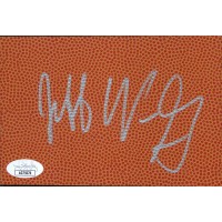 Jeff Van Gundy New York Knicks Signed 4x6 Basketball Surface Card JSA Authentic