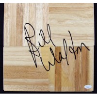 Bill Walton Portland Trail Blazers Signed 12x12 Floorboard JSA Authenticated