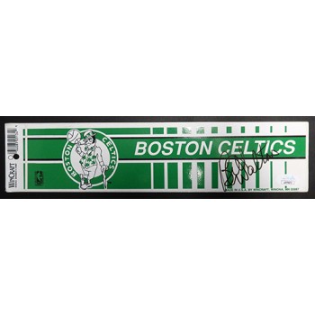 Bill Walton Boston Celtics Signed 3x12.5 Bumper Sticker JSA Authenticated