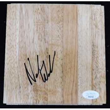 Nate Wolters Milwaukee Bucks Signed 6x6 Floorboard JSA Authenticated