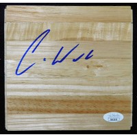 Christian Wood Houston Rockets Signed 6x6 Floorboard JSA Authenticated