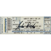 John Wooden UCLA Bruins Signed Game Ticket JSA Authenticated