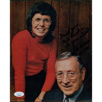 John Wooden UCLA Bruins Signed 8x10 Cut Magazine Page Photo JSA Authenticated